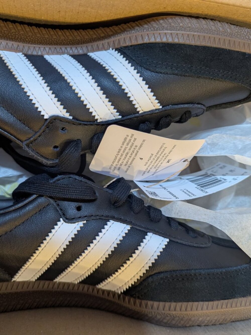 adidas Samba OG Black White Gum Womens Size 6 New in Box